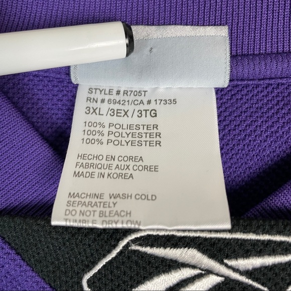 Sacramento Kings Reebok Warm Up Shirt Size 3XL NBA - Picture 6 of 9